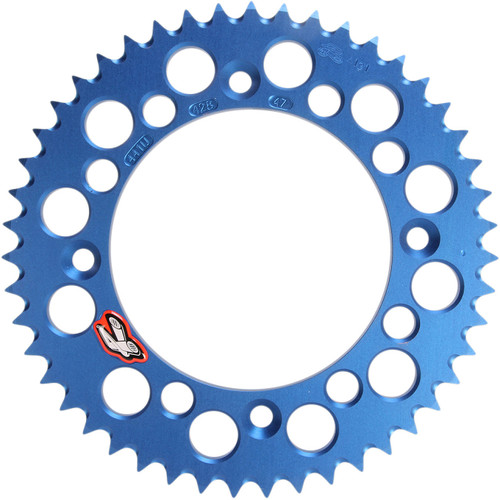 Renthal Ultralight Aluminum Rear Sprocket Blue 47 Tooth (441U-428-47GPBU)