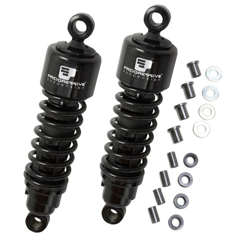 Progressive 412 Series Motorcycle Black 11.5" Rear Shocks (412-4074B)