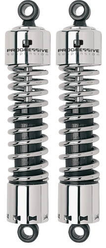 Progressive 412 Series Heavy Duty Chrome 11" Rear Shocks (412-4045C)