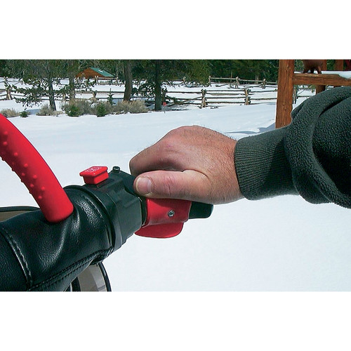 Snobunje Snowmobile Thumb Throttle Flare Red (1058R)