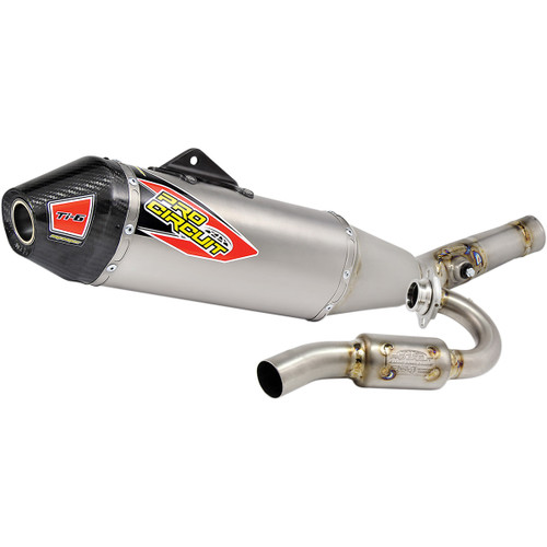 Pro Circuit Ti-6 Full Exhaust System Titanium w/Carbon End Cap (0321725F)