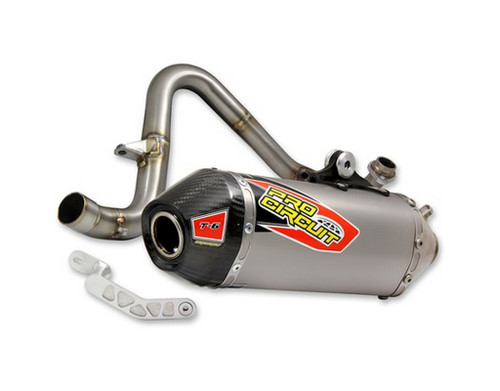 Pro Circuit T-6 Stainless Steel Full Exhaust System w/Carbon End Cap (0111612G)
