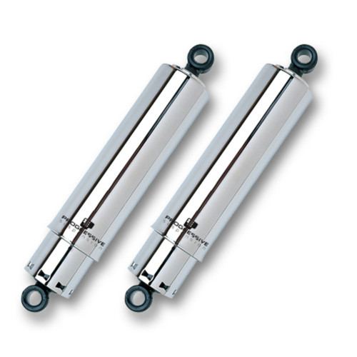Progressive 412 Series Motorcycle Chrome Covered 11" Rear Shocks (412-4041C)