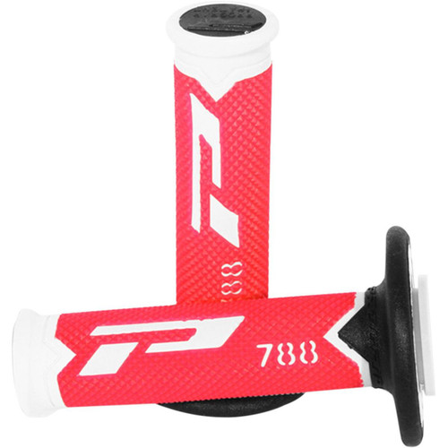 Pro Grip 788 Cross Triple Density Grips - Red/White/Black (PA078800WRN)