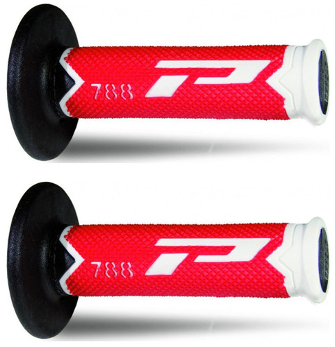 Pro Grip 788 Cross Triple Density Grips - Red/White/Black (PA078800WRN)
