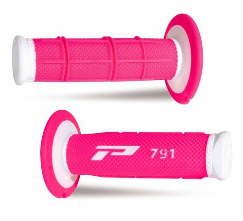 Pro Grip 791 Triple Density Grips - White/Flo Pink (PA079100BIFX)