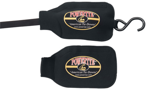 Powertye Neoprene Black Ratchet Tie-Down Covers (46002)
