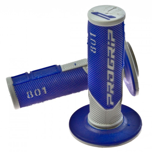 Pro Grip 801 Hybrid Duo-Density Cross Grips | Blue/Gray (PA080100GRBL)