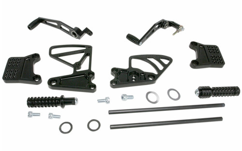Vortex Original Black Rearsets for '99-05 Yamaha YZF-R6 (RS602K)