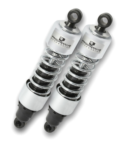 Progressive 412 Series Motorcycle Chrome 13.5" Rear Shocks (412-4073C)