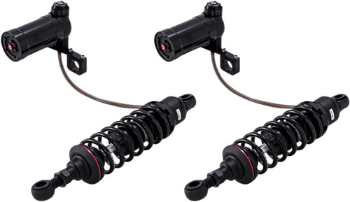 Progressive 990 Series Black 12" Rear Shocks w/Remote Reservoir (990-2001)