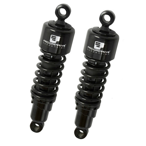 Progressive 412 Series Motorcycle Black 14" Rear Shocks (412-4085B)