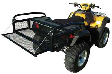 Kolpin ATV/UTV Collapsible Rear Drop Storage Rack Black (53300)