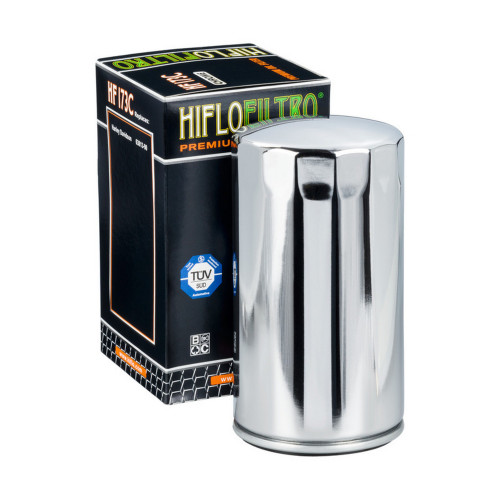 HiFlo Chrome Spin-On Oil Filter (HF173C)