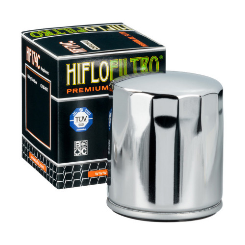 HiFlo Chrome Spin-On Oil Filter (HF174C)