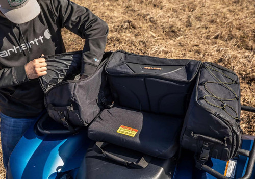 Kolpin Matrix ATV Rear Black Seat & Storage Bag (91155)
