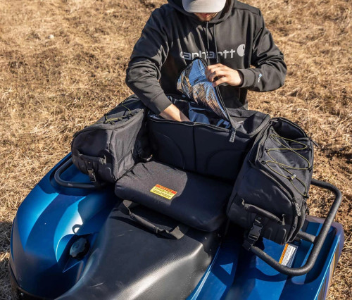 Kolpin Matrix ATV Rear Black Seat & Storage Bag (91155)