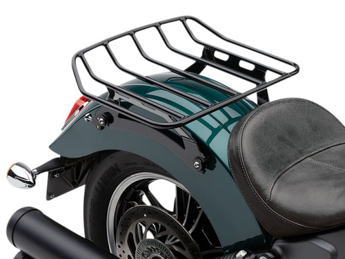 Cobra Large Detachable Black Rear Luggage Motorcycle Rack (502-2610B)
