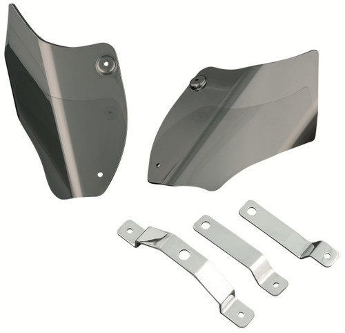 Kuryakyn Reflective Smoke Saddle Shields (1186)