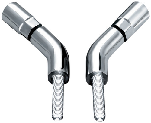 Kuryakyn Chrome Mirror Stem Extenders for Harley w/Round Steel Stem (1444)