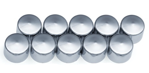 Kuryakyn Chrome Kool Kaps for 1/4" Allen Head Bolts - 10 Pack (2440)