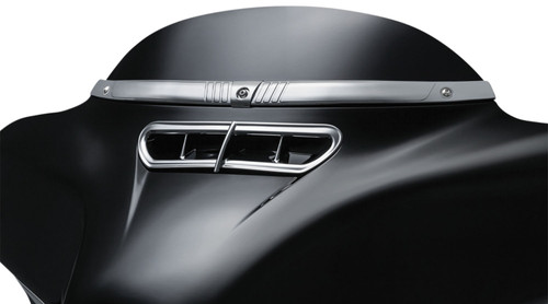 Kuryakyn Tri-Line Chrome Windshield Trim for '14-'20 H-D Touring & Trike (2631)