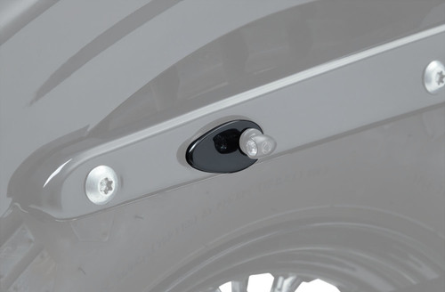 Kuryakyn Gloss Black Fender Strut Cover Plates by Kellermann (2578)