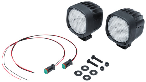 Kuryakyn Lodestar 1850L Flood Beam Driving Lights w/White LEDs (3011)