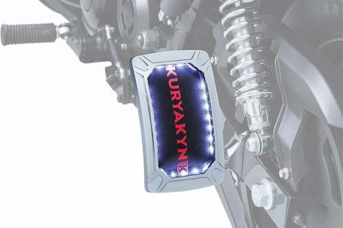 Kuryakyn Nova Curved Vertical Mount Chrome License Plate Holder (3190)