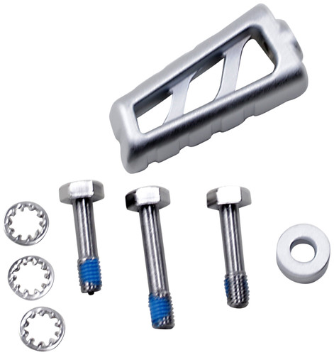 Kuryakyn Riot Bead Blasted Silver Shift/Brake Peg (3602)