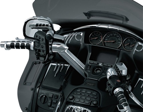 Kuryakyn Chrome Handlebar Top Covers '01-17 Honda GL1800/'13-16 F6B (3747)