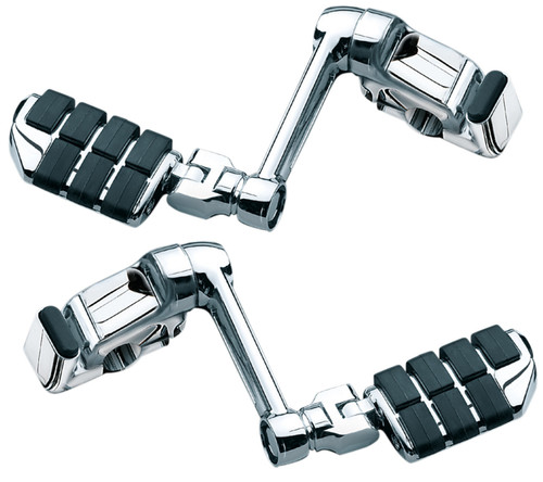 Kuryakyn Ergo II 6" Arm Chrome Cruise Mounts w/Dually ISO-Pegs (4056)