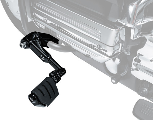 Kuryakyn Ergo III Gloss Black Cruise Mounts w/Trident Dually ISO-Pegs (3990)