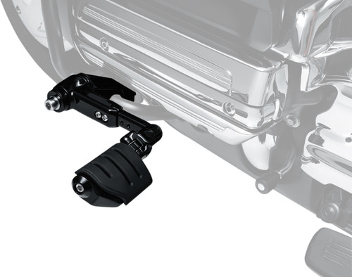 Kuryakyn Ergo III Gloss Black Cruise Mounts w/Trident Dually ISO-Pegs (3990)