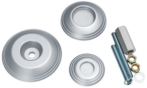 Kuryakyn Lodestar Silver Rear Axle Sliders (3808)