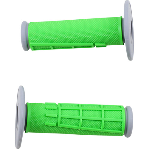 Moose Comp Diamond Green 1/2 Waffle MX Offroad Grips (0630-2664)