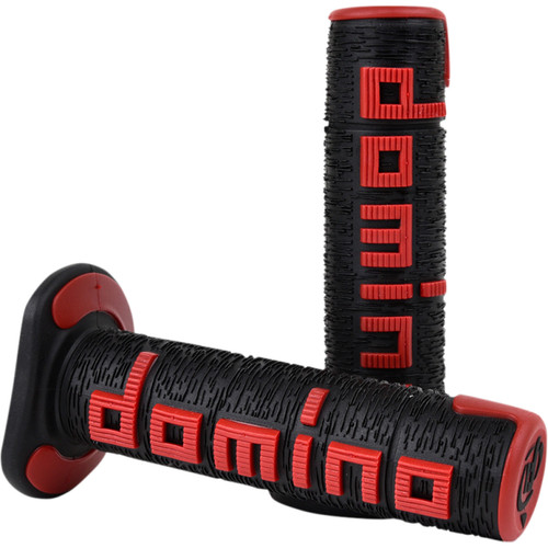Domino A360 Handlebar Grips | Black/Red | MX Twist Throttle (A36041C4042A7-0)