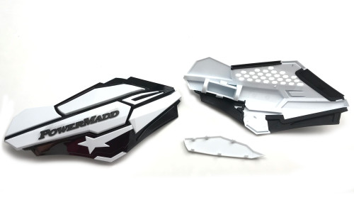 Powermadd Sentinel Black/White Handguards (34428)