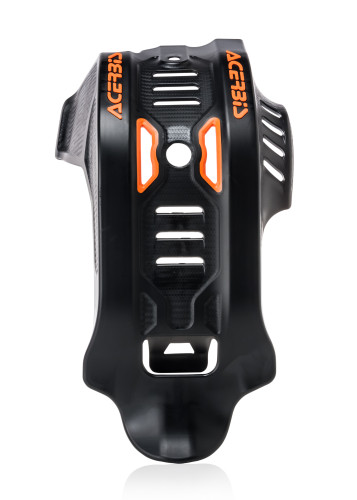 Acerbis Black/Orange Plastic Skid Plate (2733465229)
