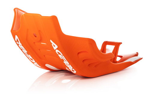 Acerbis Orange/White Plastic Skid Plate (2733465321)