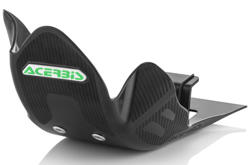 Acerbis Black Plastic Skid Plate for '17-20 Kawasaki KX250F (2642460001)