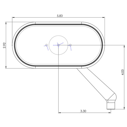Arlen Ness 10 Gauge Forged Black Left Mirror (13-160)