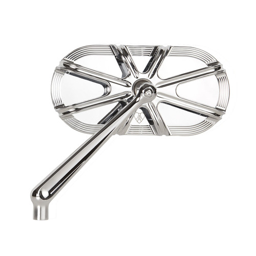 Arlen Ness 10 Gauge Forged Chrome Left Mirror (13-161)