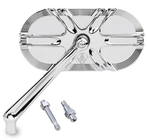 Arlen Ness Deep Cut Forged Chrome Left Mirror (13-165)
