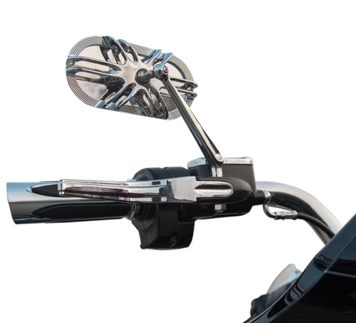 Arlen Ness Deep Cut Forged Chrome Right Mirror (13-167)