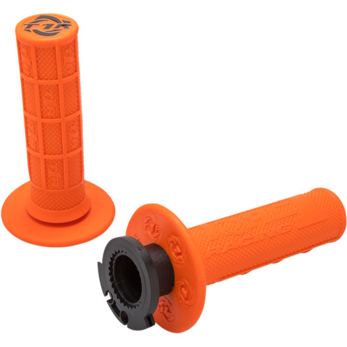 Torc1 Defy Orange Lock-On Handlebar Grips w/4 Stroke Throttle Kit (3750-0502)