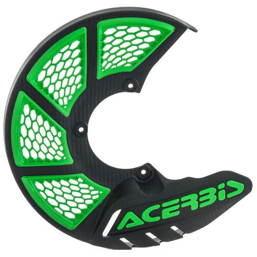 Acerbis X-Brake 2.0 Black/Green Vented Front Brake Disc Cover (2449491043)