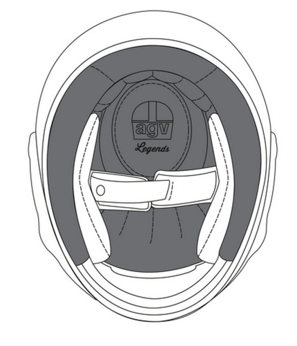 AGV X101 Helmet Inner Top Liner Pad