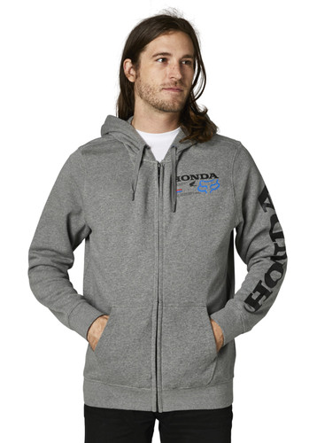 Fox Racing Honda Mens Zip Up Fleece Hoody