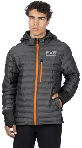 FXR Podium Hybrid Mens Quilted Zip Up Hoody